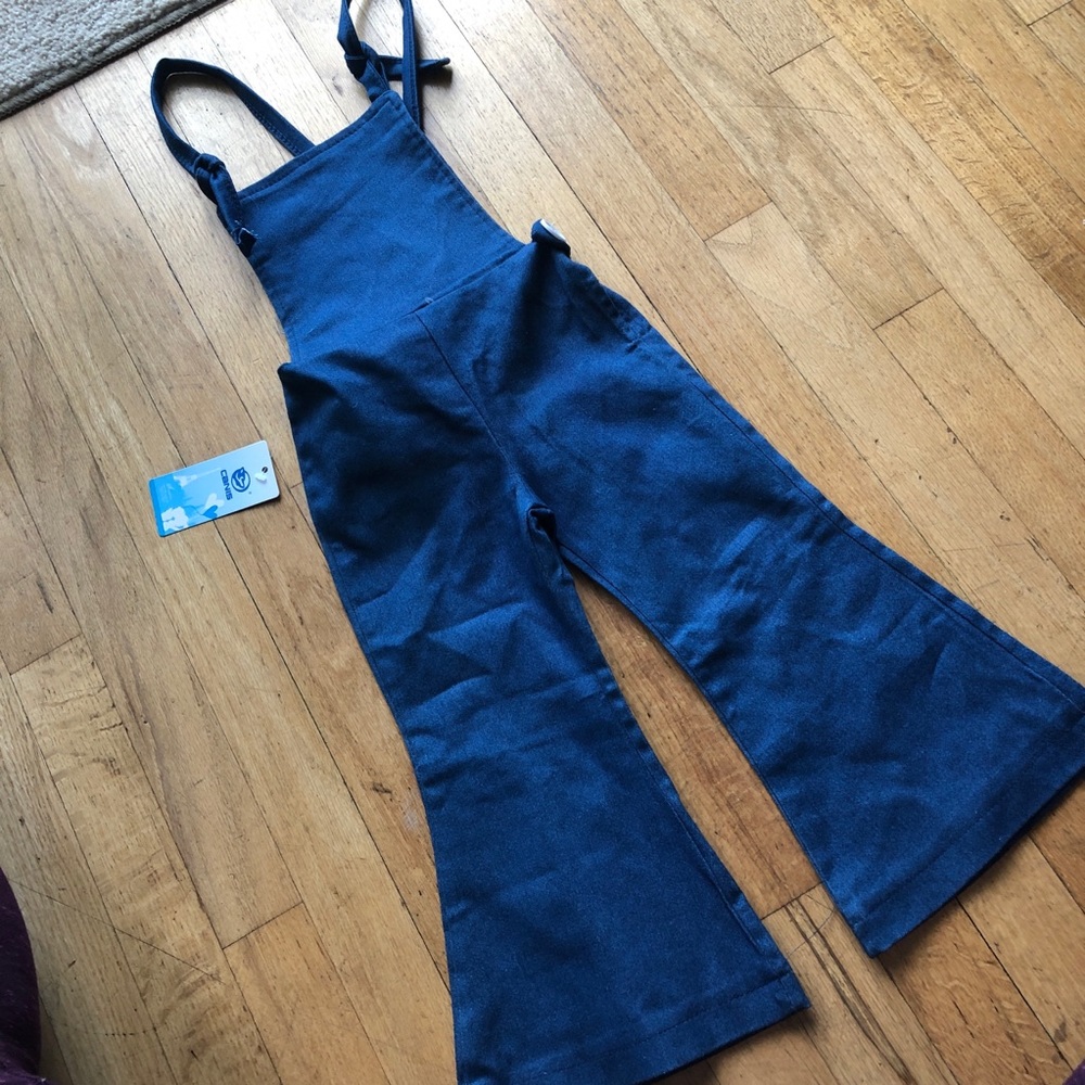 Toddler Girl 18 months Bell bottom overalls